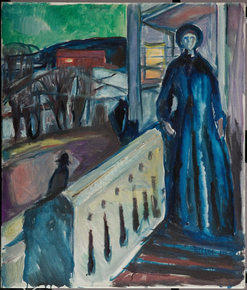 Op de trap van de veranda - Edvard Munch