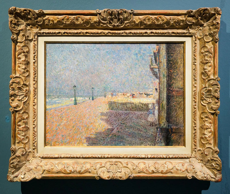 Op de dijk (Het strand in Oostende) - Georges Lemmen