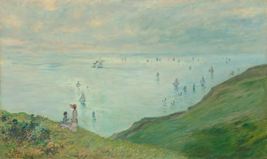 Op de Klif bij Dieppe - Claude Monet