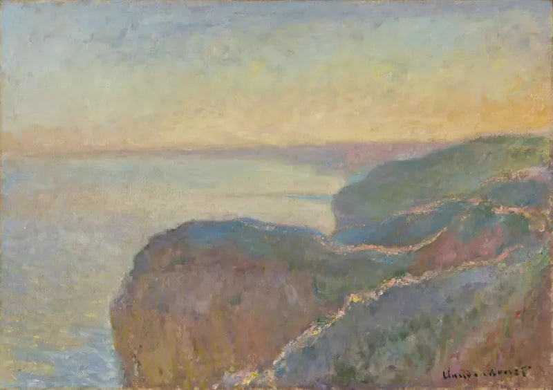 Op de klif van Dieppe - Claude Monet