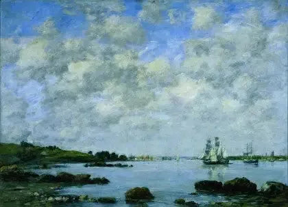 Aan de Maas - Eugène Boudin