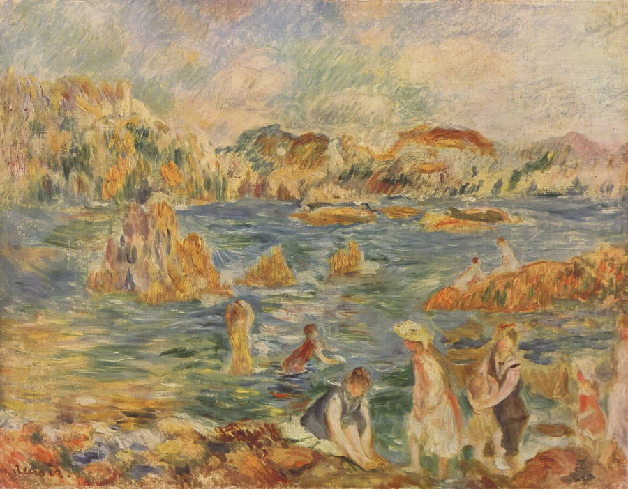 Op het strand van Guernsey - Pierre-Auguste Renoir