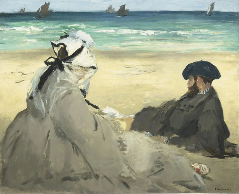 Op het strand - Édouard Manet
