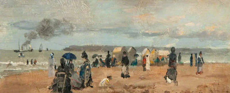 Op het strand - Eugène Boudin