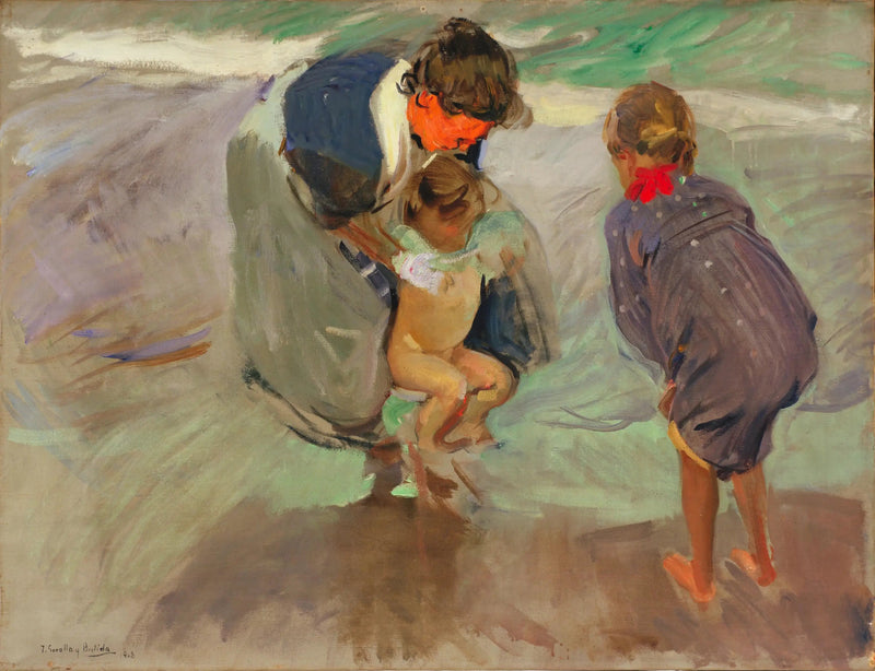 Op het strand - Joaquín Sorolla