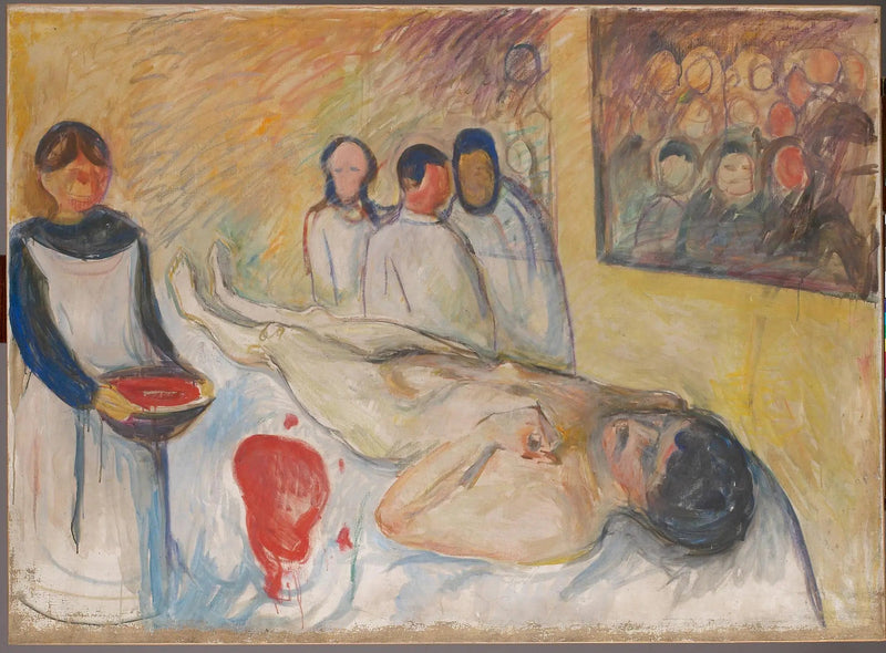 Op de operatie tafel - Edvard Munch