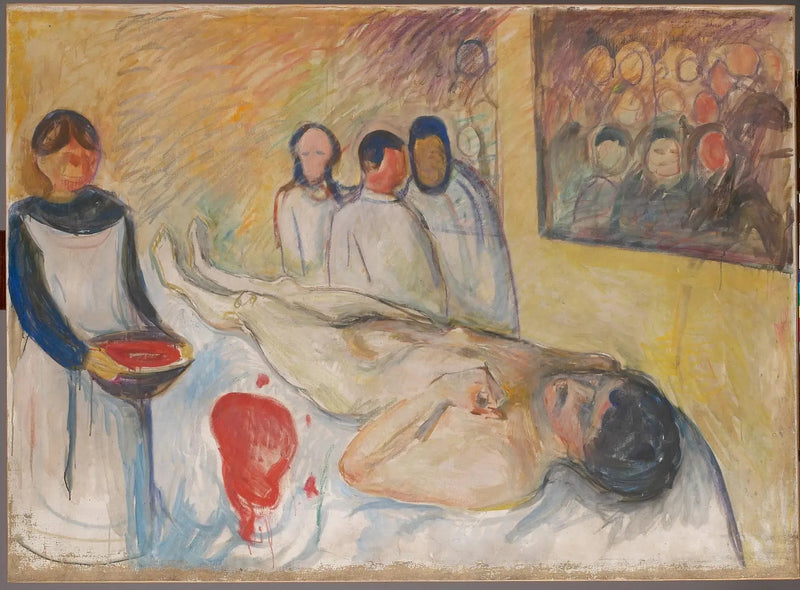 Op de operatie tafel - Edvard Munch