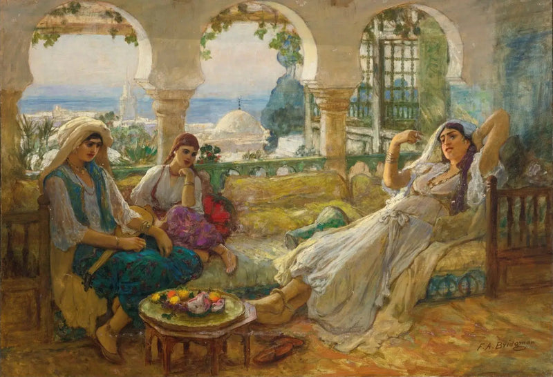 Op het terras - Frederick Arthur Bridgman

Source:
Sur la terrasse - Frederick Arthur Bridgman
