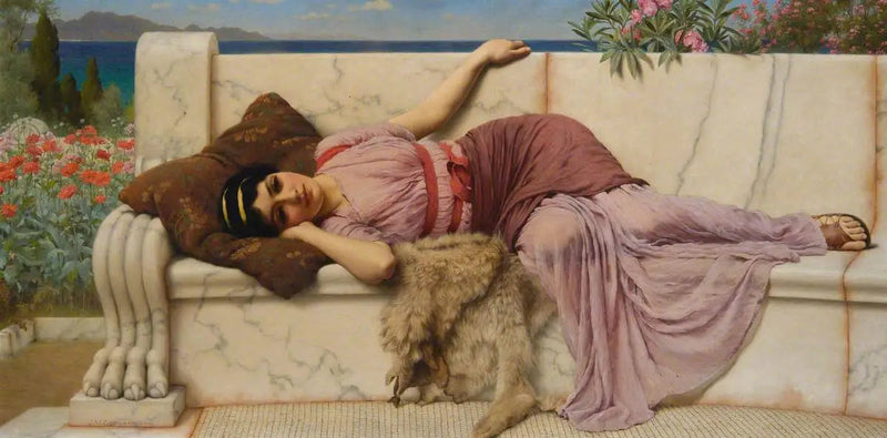 Op het terras - John William Godward