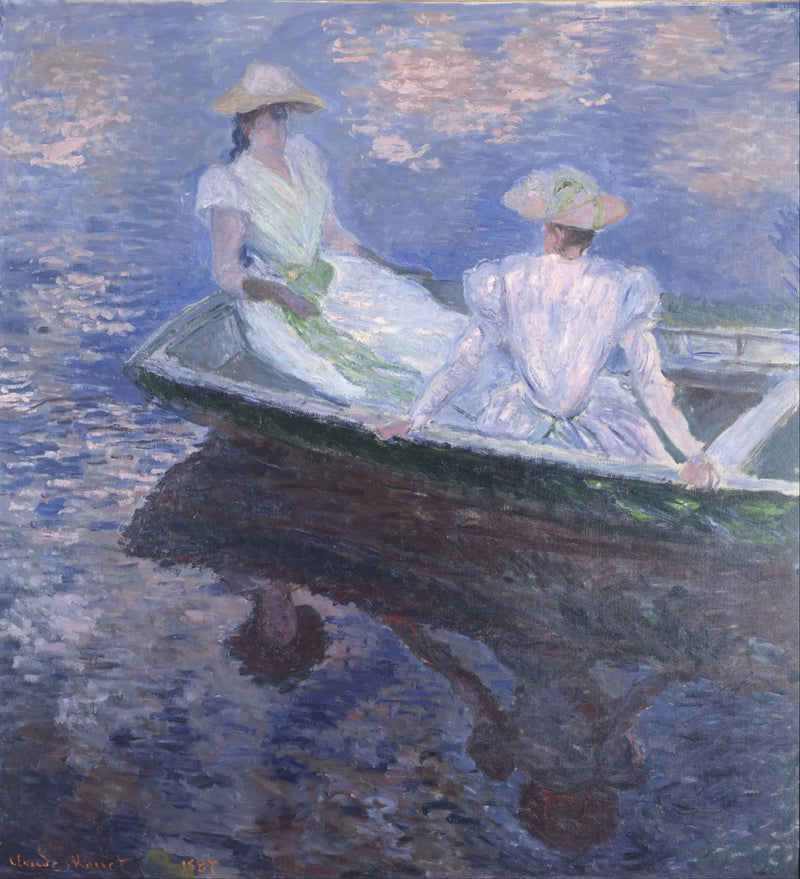Op de boot - Claude Monet