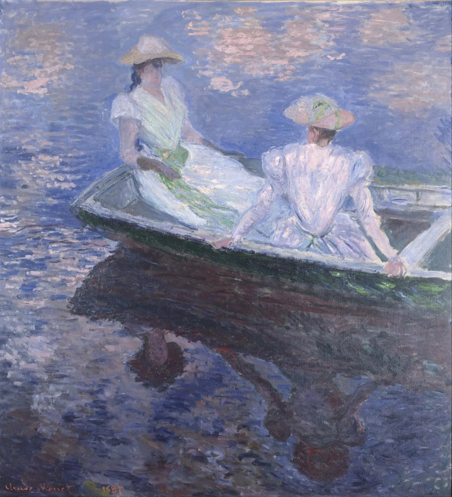 Op de boot - Claude Monet