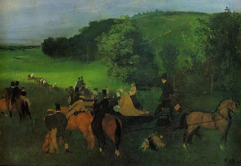 Op het racecircuit - Edgar Degas
