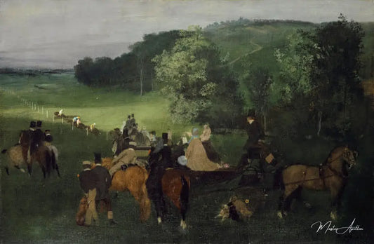 Sur le champ de course - Edgar Degas - Reproductions de tableaux et peintures haut de gamme