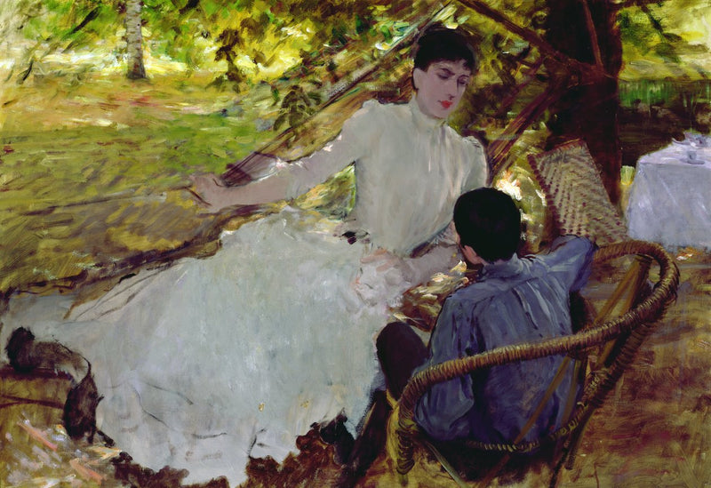 In de hangmat - II - Giuseppe De Nittis