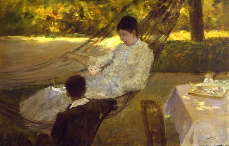 In de hangmat - III - Giuseppe De Nittis