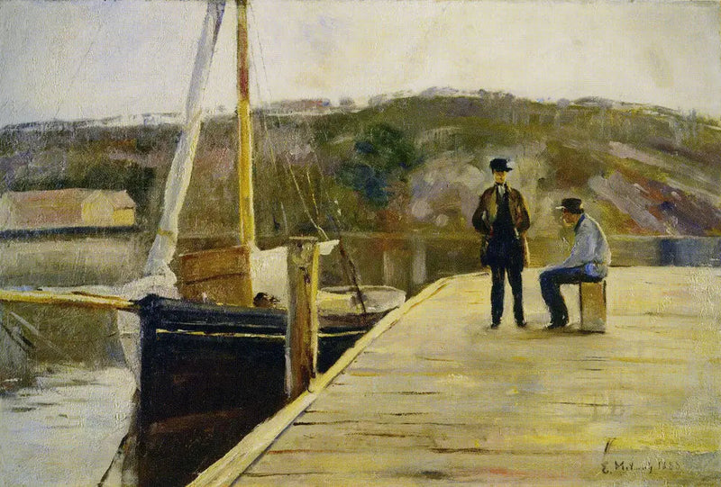 Aan de kade - Edvard Munch