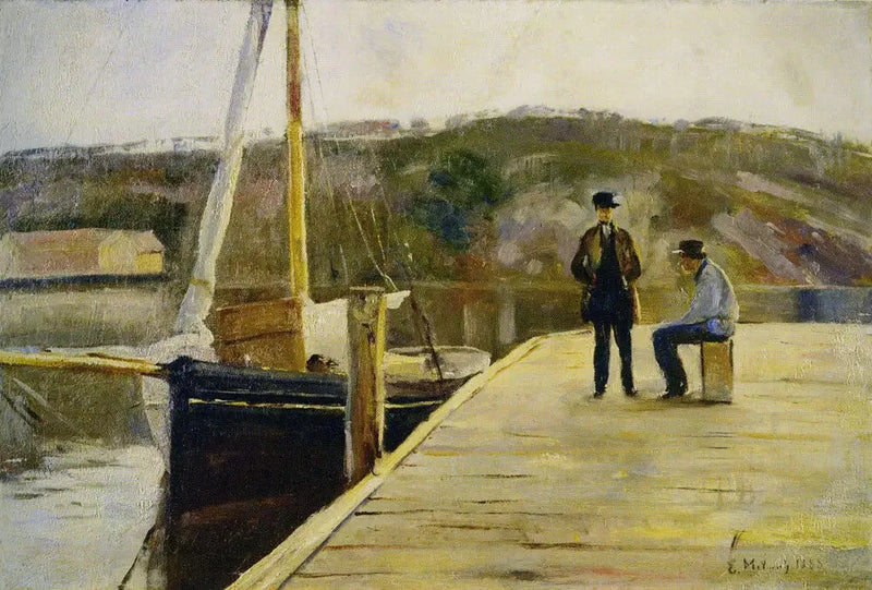 Aan de kade - Edvard Munch