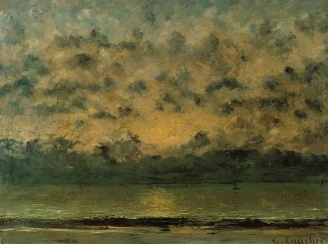 Aan de oevers van het Meer van Genève - Gustave Courbet