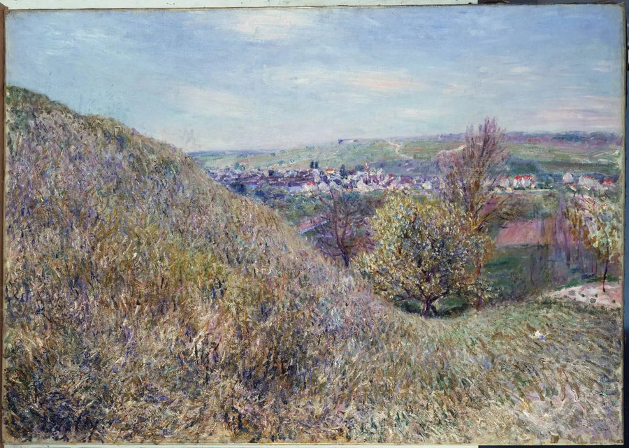 Op de heuvels van Moret in de lente - Ochtend - Alfred Sisley