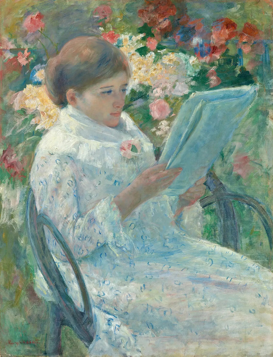 Op een balkon - Mary Cassatt
