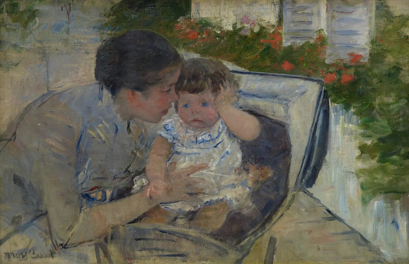 Susan die de baby troost - Mary Cassatt