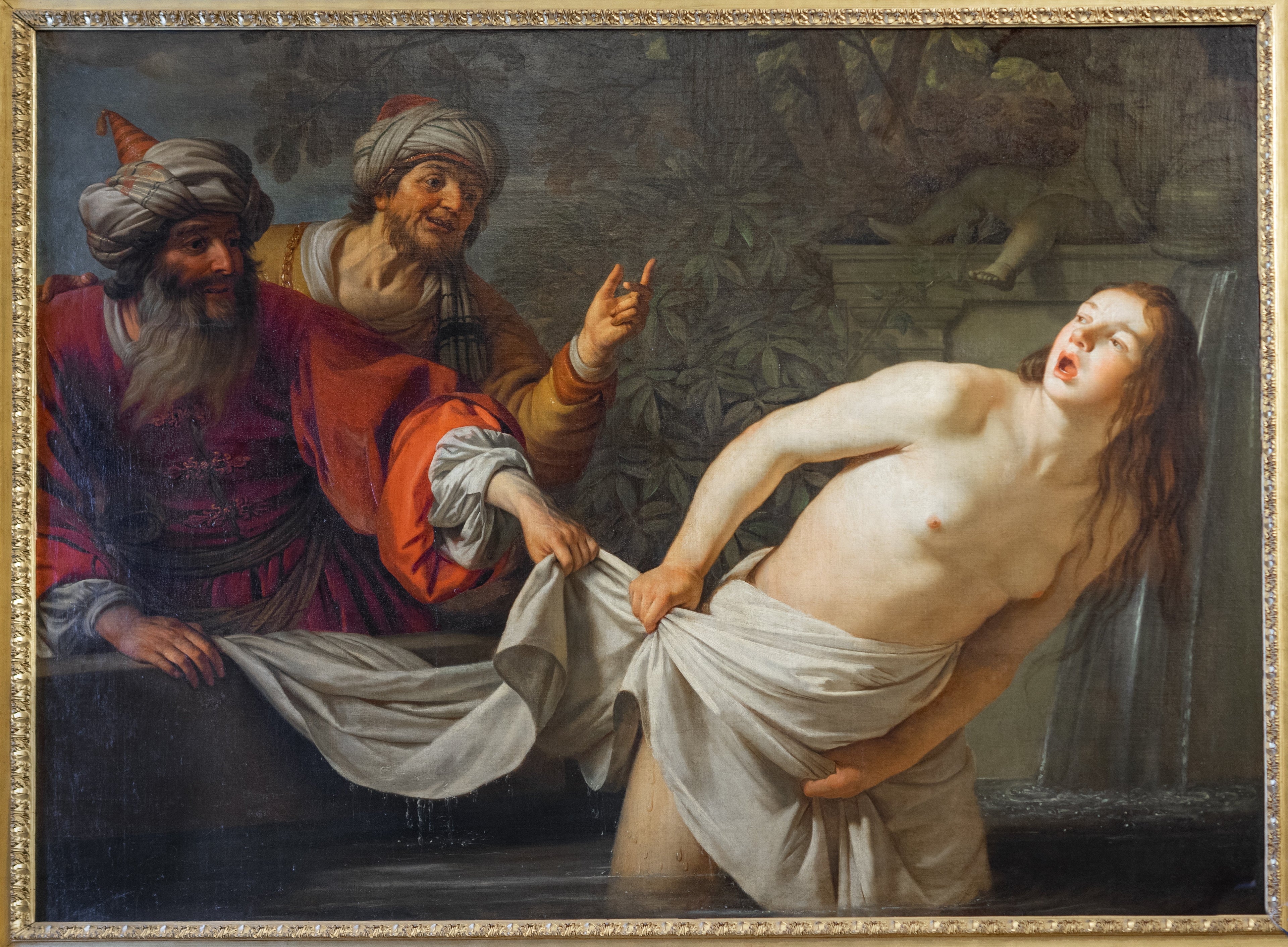 Suzanne harcelée par les anciens (Daniel 13:1-63) - Gerrit van Honthorst - Alpha Reproduction
