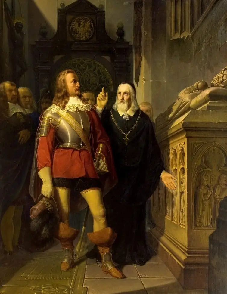 Szymon Starowolski en Charles Gustav voor het graf van Władysław Łokietek. - Jan Matejko

Source:
Szymon Starowolski et Charles Gustav devant la tombe de Władysław Łokietek. - Jan Matejko