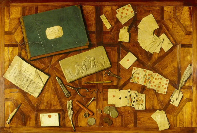 Tafelblad en trompe-l'œil - Louis-Léopold Boilly

Source:
Tabletop en trompe-l'œil - Louis-Léopold Boilly