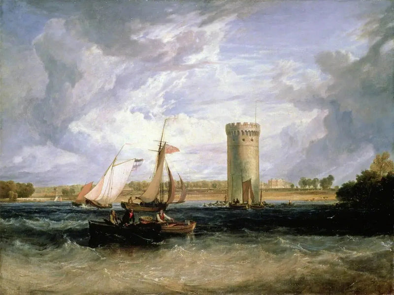 Tabley, Cheshire, de zetel van Sir J. F. Leicester, Bt: Winderige Dag - J. M. W. Turner