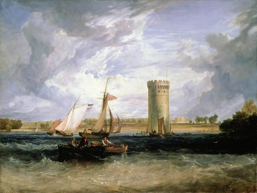 Tabley, Cheshire, de zetel van Sir J. F. Leicester, Bt: Winderige Dag - J. M. W. Turner