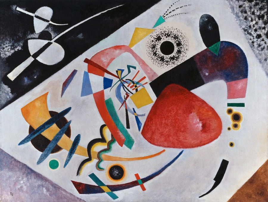 Rode vlek II - Vassily Kandinsky