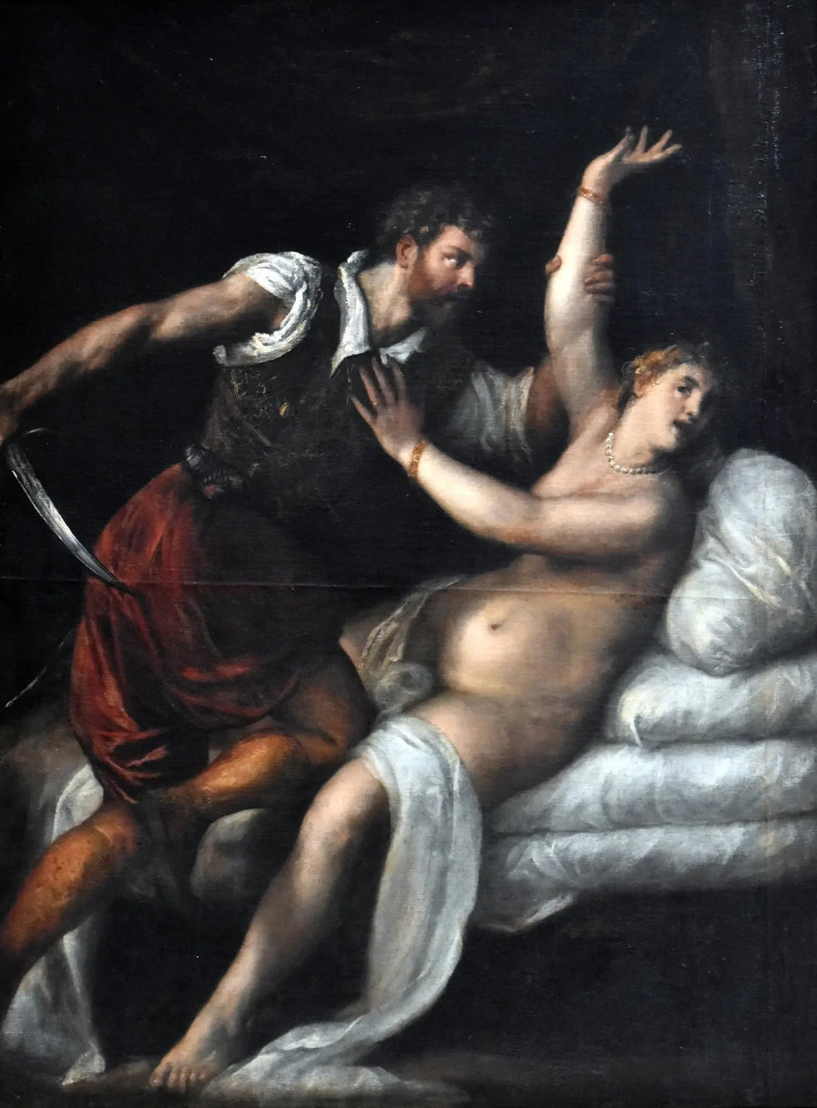 Tarquinus en Lucretia - Titian