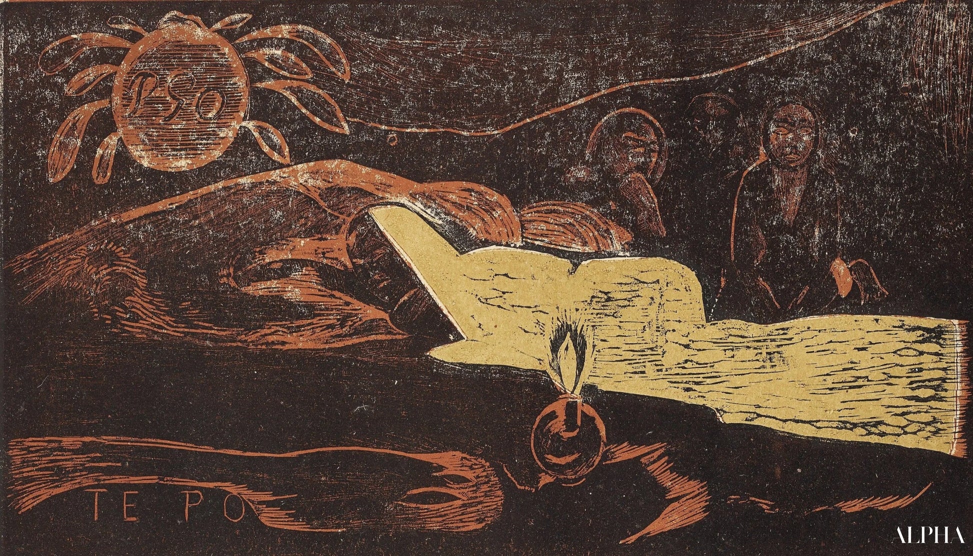 TE PO (De glorieuze nacht) - Paul Gauguin - Reproducties van schilderijen en hoogwaardige schilderijen