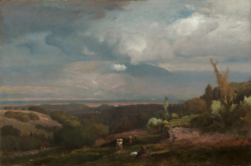 Aanstormende storm boven de heuvels van Alban - George Inness

Source:
Tempête approchant des collines d'Alban - George Inness