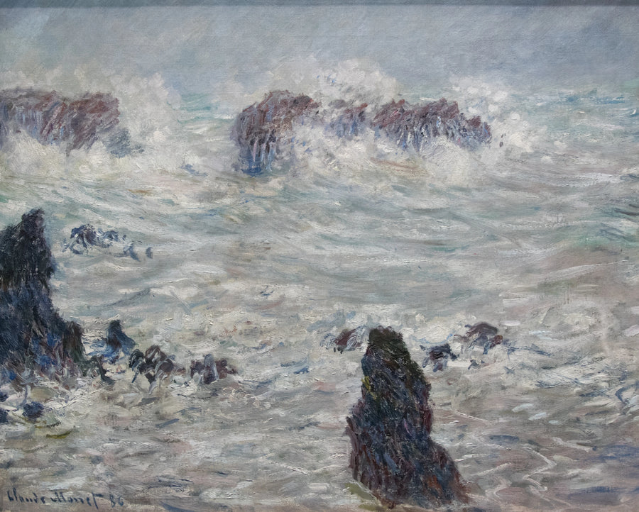Storm op de kusten van Belle-Île - Claude Monet