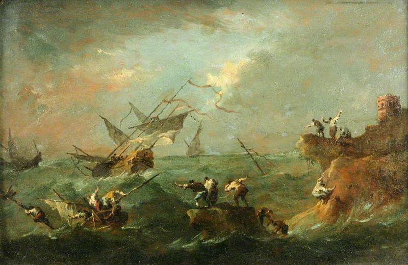 Storm op zee - Francesco Guardi