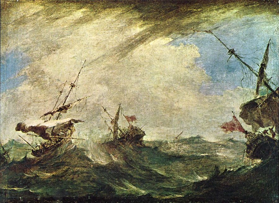 Storm op zee - Francesco Guardi