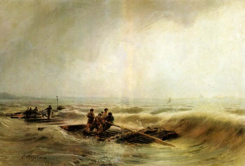 Storm op de Wolga - Ilya Repin