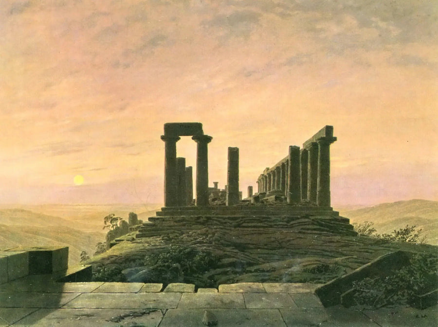tempel van Junon in Agrigento - Caspar David Friedrich