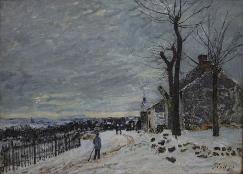 Sneeuwtijd in Veneux-Nadon - Alfred Sisley