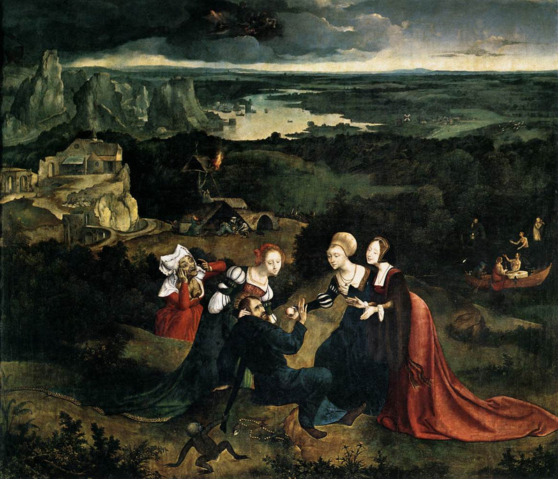 De verleiding van Sint-Antonius - Quentin Metsys