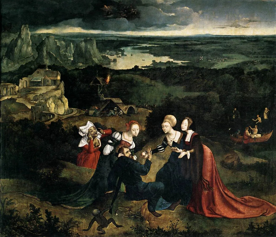 De verleiding van Sint-Antonius - Quentin Metsys