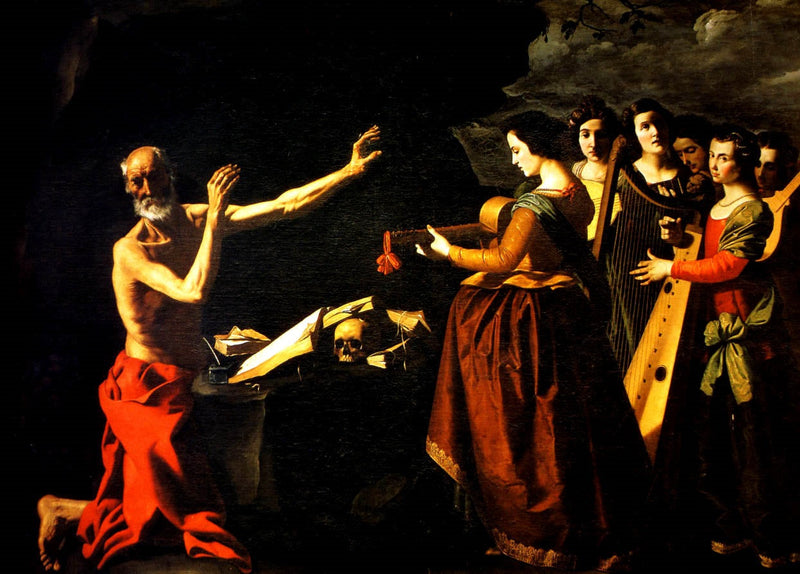 Verleiding van Sint-Jerome - Francisco de Zurbarán