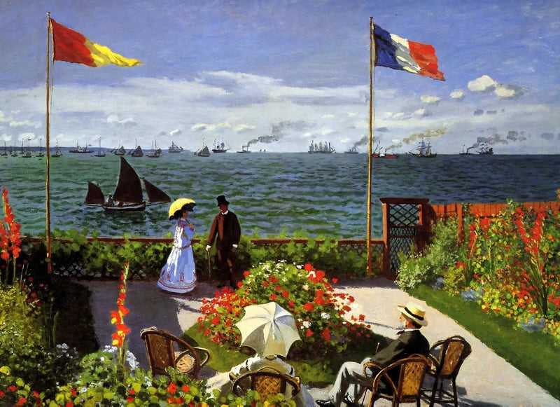 Terras in Sainte-Adresse - Claude Monet
