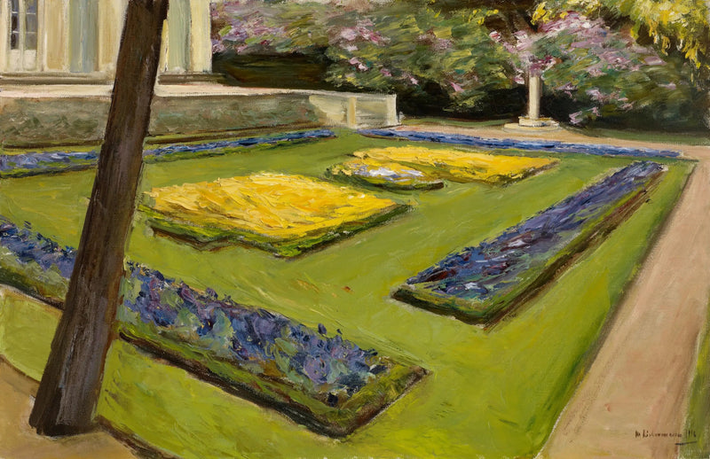 Terras in de tuin bij Wannsee richting het noordwesten - Max Liebermann