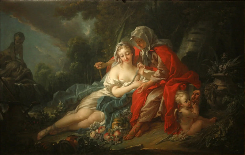 Aardewerk: Vertumne en Pomona - François Boucher