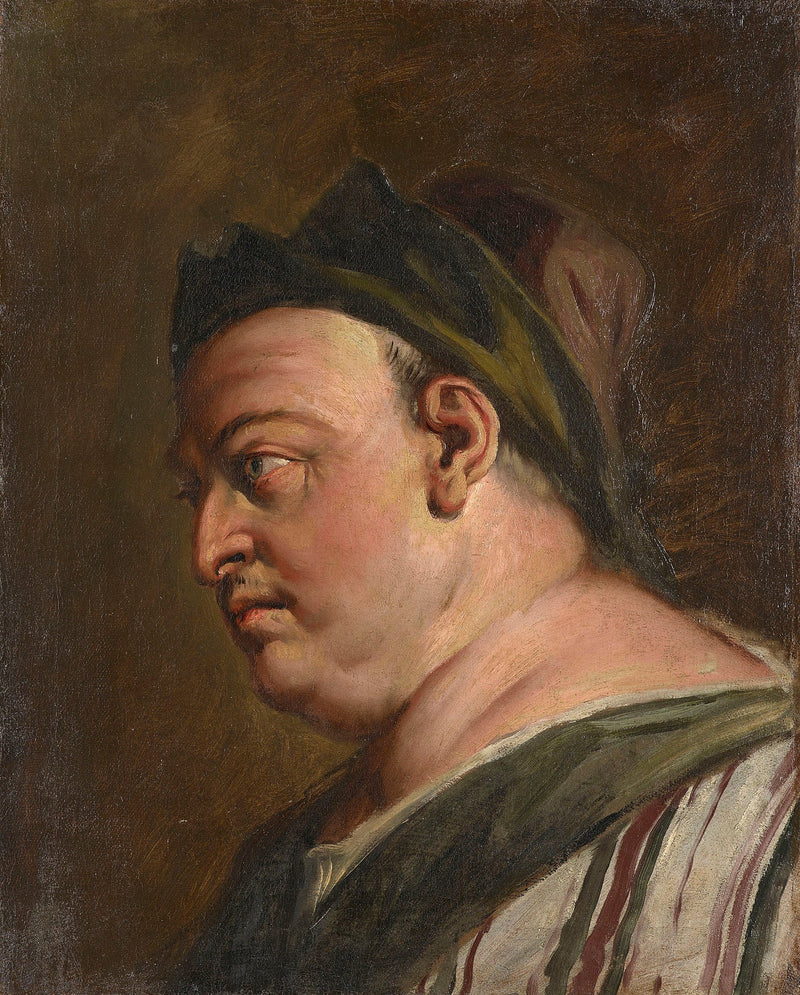 Hoofdpersoon van een man in profiel (een rentmeester?) - Sebastiano Ricci