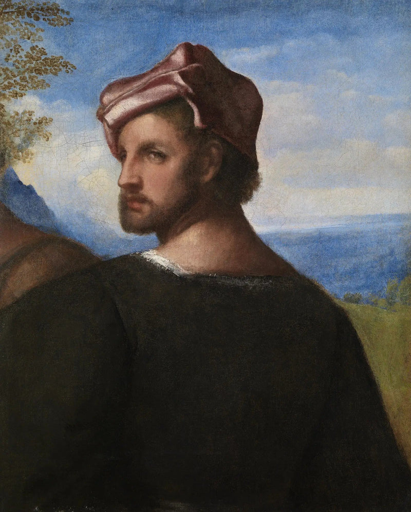 Hoof van een man - Titian