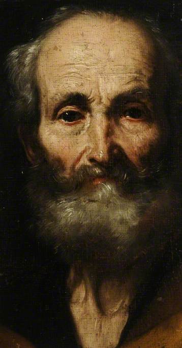 Hoofd van een apostel - Jusepe de Ribera