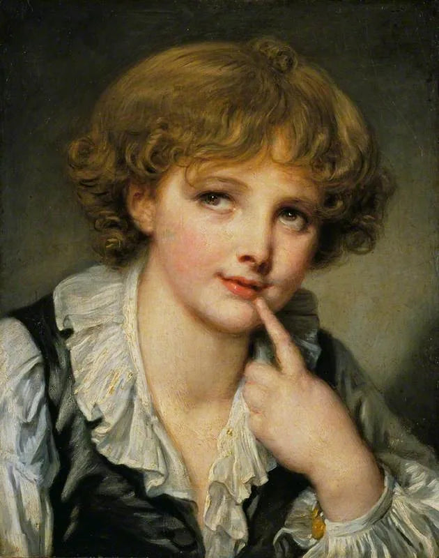 Hoofd van een jongen - Jean-Baptiste Greuze